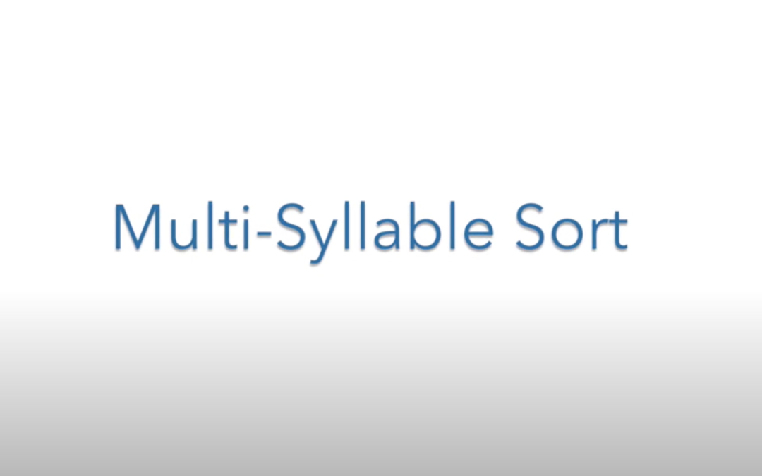 Multi-Syllable Sort